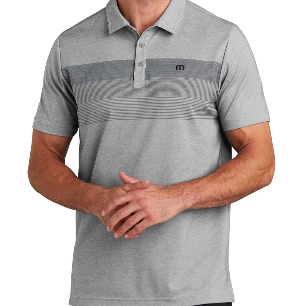 Travis Mathew Light Gray Polo Shirt